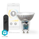 Nedis SmartLife LED Bulb | Wi-Fi | GU10 | 345 lm | 4.9 W | Warm to Cool White | 2700 - 6500 K | Energy class: G | Android™ / IOS | PAR16