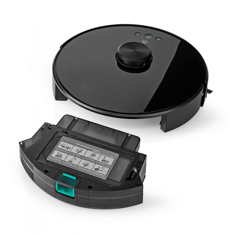 Nedis SmartLife Robot Vacuum Cleaner | Laser Navigation | Wi-Fi | Capacity collection reservoir: 0.6 l | Automatic charging | Maximum operating time: 2 hrs | Black | Android™ / IOS Nedis SmartLife Robot Vacuum Cleaner | Laser Navigation | Wi-Fi | Capacity collection reservoir: 0.6 l | Automatic charging | Maximum operating time: 2 hrs | Black | Android™ / IOS