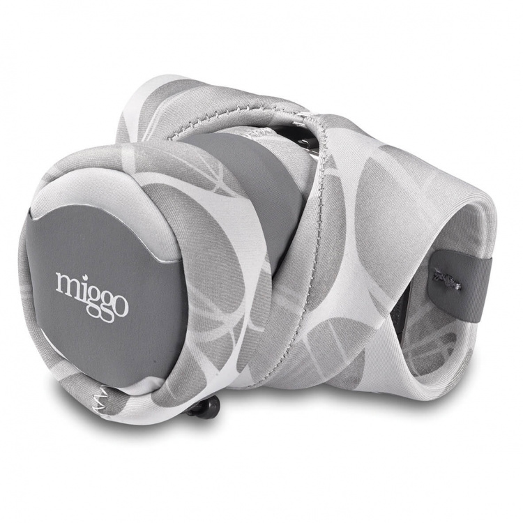MYMIGGO Protective Case with Grip Gri p and Wrap for CSC, Black/Grey