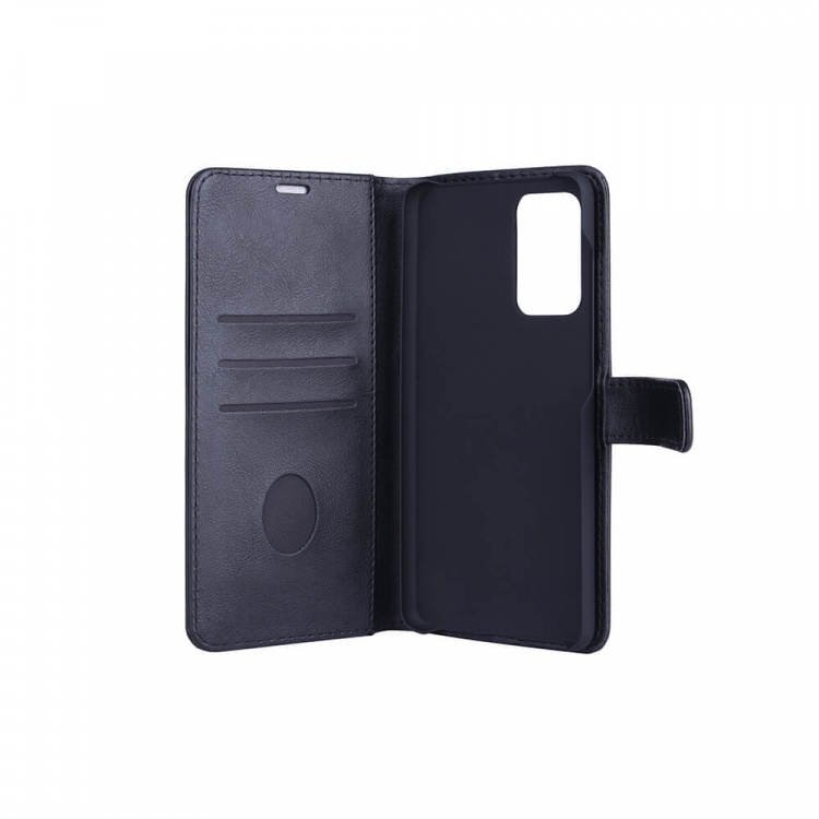 Radicover Radiation protected Mobilewallet PU Samsung A72 Flipcover Black 3-Led RFID
