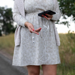 Radicover Radiation protected Headphone Wired In-Ear MIC volume control