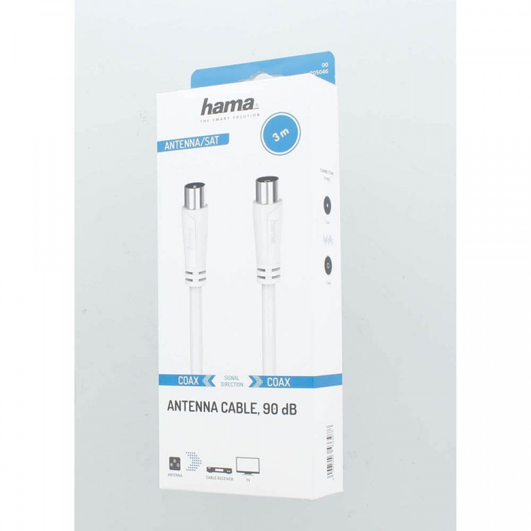 Hama Antenna Cable 90dB 3.0m White