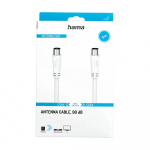 Hama Antenna Cable 90dB 5.0m White Hama Antenna Cable 90dB 5.0m White