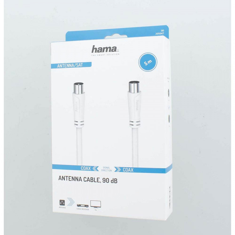 Hama Antenna Cable 90dB 5.0m White Hama Antenna Cable 90dB 5.0m White