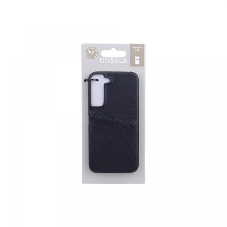 Onsala Mobilecover Black with Cardpocket Samsung S22 Onsala Mobilecover Black with Cardpocket Samsung S22