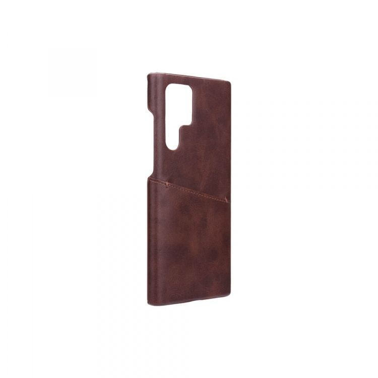Onsala Mobilecover Brown with Cardpocket Samsung S22 Ultra Onsala Mobilecover Brown with Cardpocket Samsung S22 Ultra