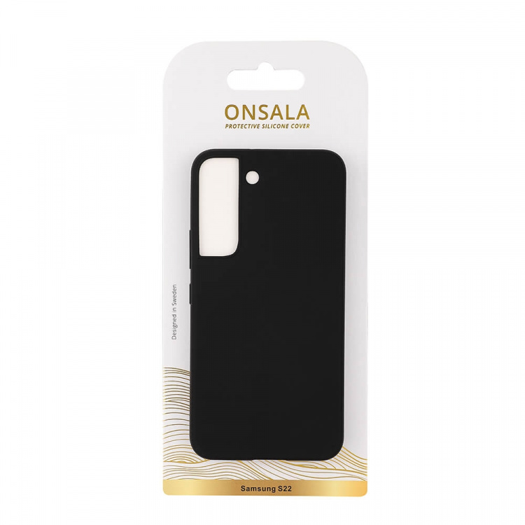 Onsala Phone Case Silicone Black - Samsung S22