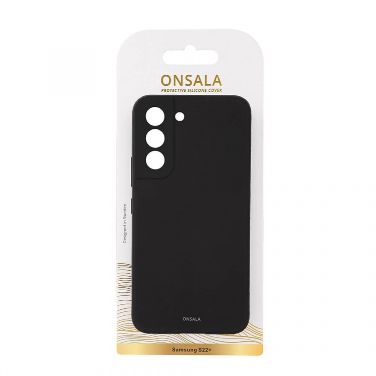 Onsala Phone Case Silicone Black - Samsung S22+