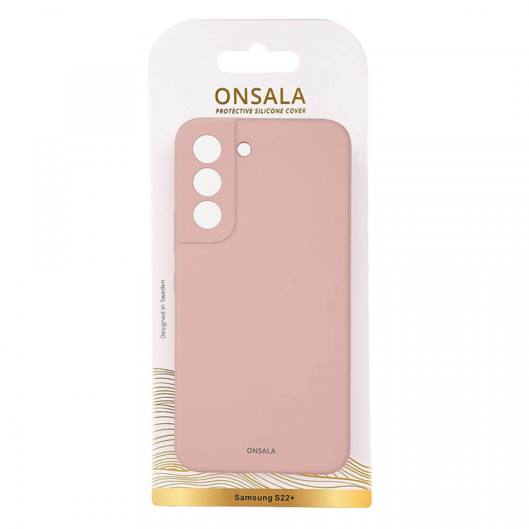 Onsala Phone Case Silicone Sand Pink - Samsung S22+