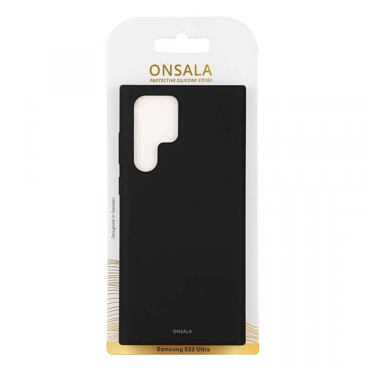 Onsala Phone Case Silicone Black - Samsung S22 Ultra Onsala Phone Case Silicone Black - Samsung S22 Ultra