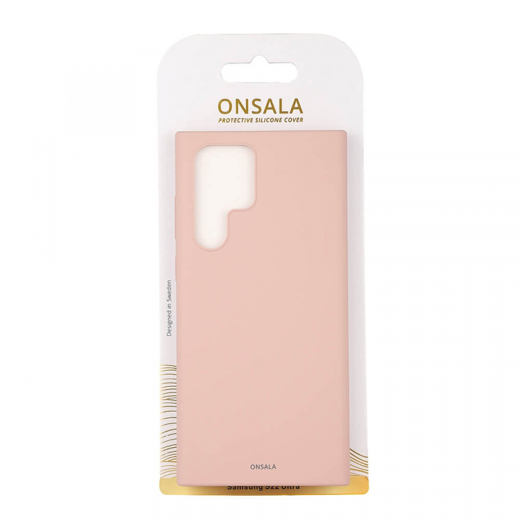 Onsala Phone Case Silicone Sand Pink - Samsung S22 Ultra