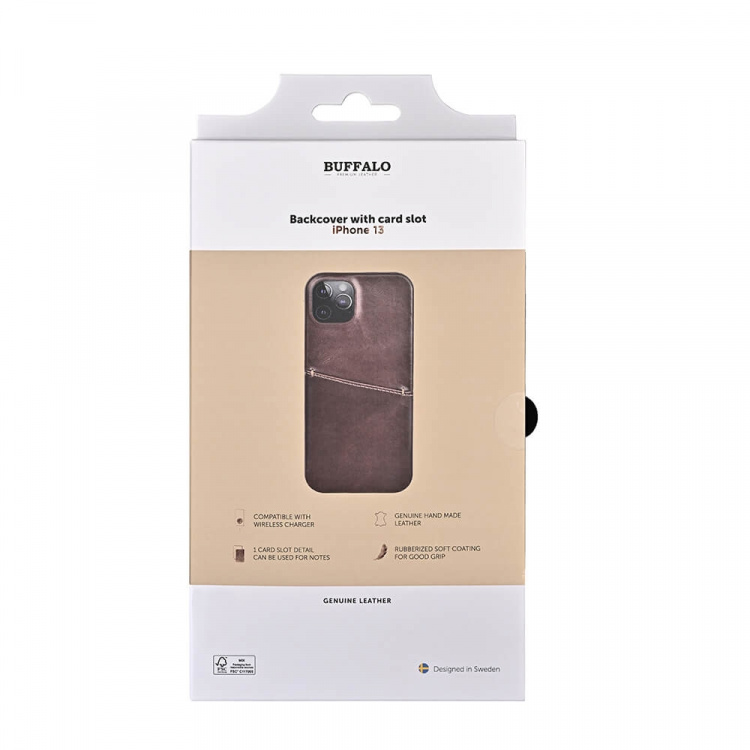 Buffalo Phone Case Leather Brown - iPhone 13 Buffalo Phone Case Leather Brown - iPhone 13
