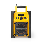 Nedis FM Radio | Jobsite Radio | FM | Battery Powered / Mains Powered | Digital | 15 W | Screen size: 2.2 