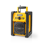Nedis FM Radio | Jobsite Radio | FM | Battery Powered / Mains Powered | Digital | 15 W | Screen size: 2.2 