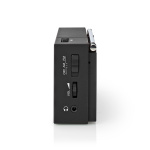 Nedis FM Radio | Portable Design | AM / FM | Battery Powered | Analogue | 1.5 W | Black White Screen | Headphone output | IP20 | Black Nedis FM Radio | Portable Design | AM / FM | Battery Powered | Analogue | 1.5 W | Black White Screen | Headphone output | IP20 | Black