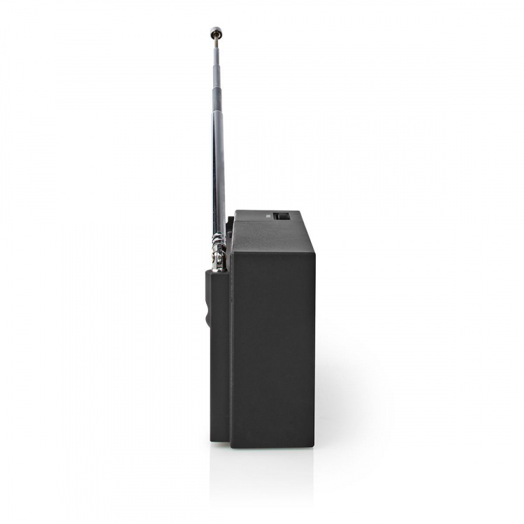 Nedis FM Radio | Portable Design | AM / FM | Battery Powered | Analogue | 1.5 W | Black White Screen | Headphone output | IP20 | Black Nedis FM Radio | Portable Design | AM / FM | Battery Powered | Analogue | 1.5 W | Black White Screen | Headphone output | IP20 | Black