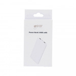 Gear Powerbank 5000mAh LiPolymer Ultracompact 2A 1xUSB-C 2xUSB-A 1xMicroUSB White