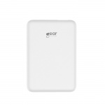Gear Powerbank 10 000mAh LiPolymer Ultracompact 2.1A 1xUSB-C 2xUSB-A 1xMicroUSB White