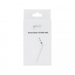 Gear Powerbank 10 000mAh LiPolymer Ultracompact 2.1A 1xUSB-C 2xUSB-A 1xMicroUSB White