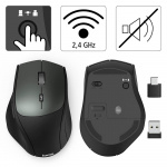 Hama Mouse Wireless Dual Mode USB-C/USB-A 6-button Black