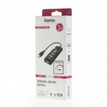 Hama Hub USB-A 2.0 Switch 4x Ports 480 Mbit/s Black Hama Hub USB-A 2.0 Switch 4x Ports 480 Mbit/s Black