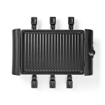 Nedis Gourmet / Raclette | Grill | 6 Persons | Spatula | Temperature setting | Non stick coating | Rectangle Nedis Gourmet / Raclette | Grill | 6 Persons | Spatula | Temperature setting | Non stick coating | Rectangle