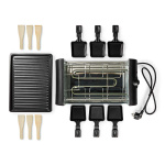 Nedis Gourmet / Raclette | Grill | 6 Persons | Spatula | Temperature setting | Non stick coating | Rectangle Nedis Gourmet / Raclette | Grill | 6 Persons | Spatula | Temperature setting | Non stick coating | Rectangle