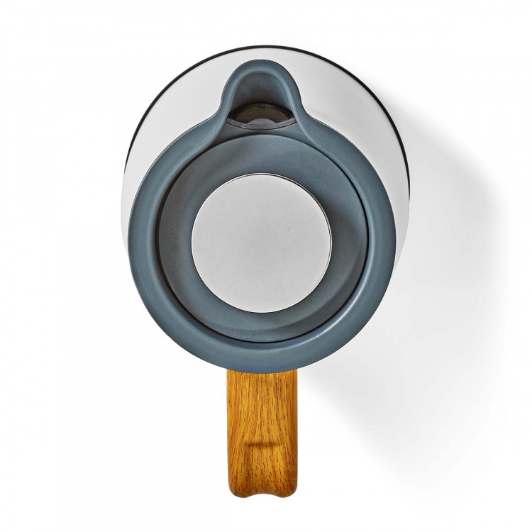 Nedis Electric Kettle | 1.7 l | Soft-Touch | White | Rotatable 360 degrees | Concealed heating element | Strix® controller | Boil-dry protection