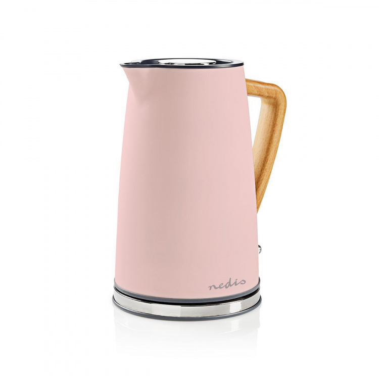 Nedis Electric Kettle | 1.7 l | Soft-Touch | Pink | Rotatable 360 degrees | Concealed heating element | Strix® controller | Boil-dry protection Nedis Electric Kettle | 1.7 l | Soft-Touch | Pink | Rotatable 360 degrees | Concealed heating element | Strix® controller | Boil-dry protection