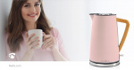 Nedis Electric Kettle | 1.7 l | Soft-Touch | Pink | Rotatable 360 degrees | Concealed heating element | Strix® controller | Boil-dry protection Nedis Electric Kettle | 1.7 l | Soft-Touch | Pink | Rotatable 360 degrees | Concealed heating element | Strix® controller | Boil-dry protection