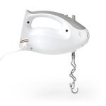 Nedis Hand Mixer | 200 W | 5-Speed Settings | Turbo feature | 2 Beaters / 2 Dough Hooks | Grey / White