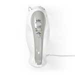 Nedis Hand Mixer | 200 W | 5-Speed Settings | Turbo feature | 2 Beaters / 2 Dough Hooks | Grey / White