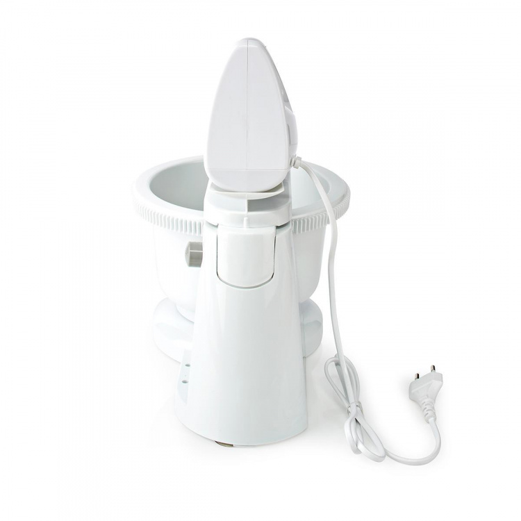 Nedis Hand Mixer | 200 W | 5-Speed Settings | Turbo feature | Turning Bowl / 2 Beaters / 2 Dough Hooks | Grey / White