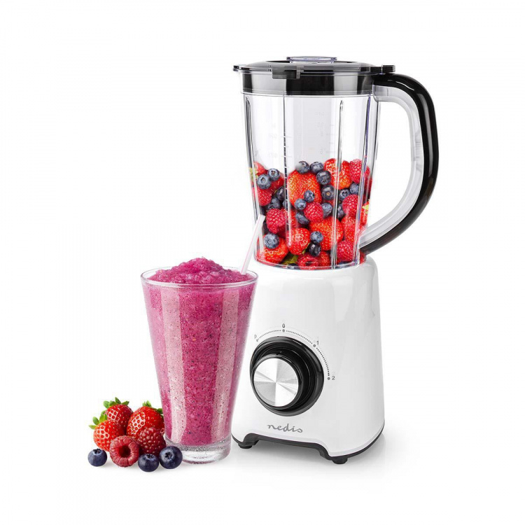 Nedis Stand Blender | 800 W | 1.5 l | Plastic | 2-Speed Settings | White