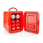 Nedis Portable Mini Fridge | 4 l | 12 V DC / 100 - 240 V AC | Red