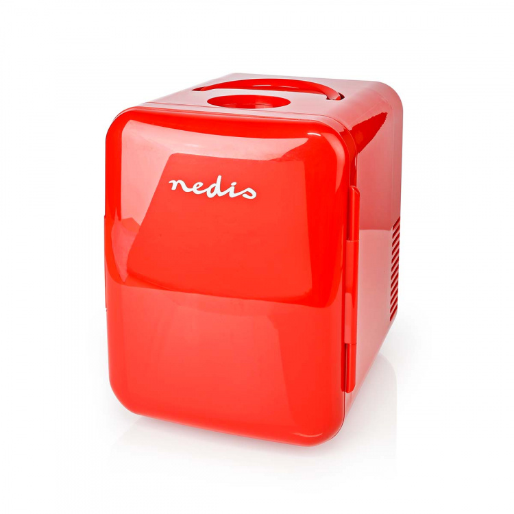 Nedis Portable Mini Fridge | 4 l | 12 V DC / 100 - 240 V AC | Red