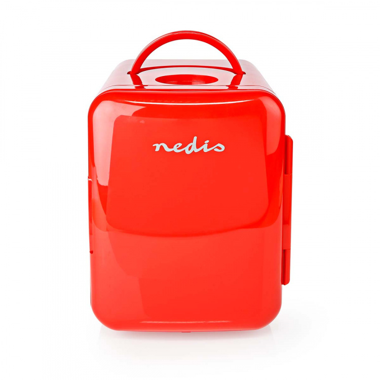 Nedis Portable Mini Fridge | 4 l | 12 V DC / 100 - 240 V AC | Red