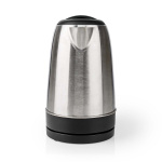 Nedis Electric Kettle | 1.7 l | Stainless Steel | Aluminium / Black | Rotatable 360 degrees | Concealed heating element | Strix® controller | Boil-dry protection