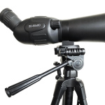 Nedis Spotting Scope | Magnification range: 20-60 | Objective lens diameter: 60 mm | Field of view: 38 m | Dioptric correction | Travel bag included | Black