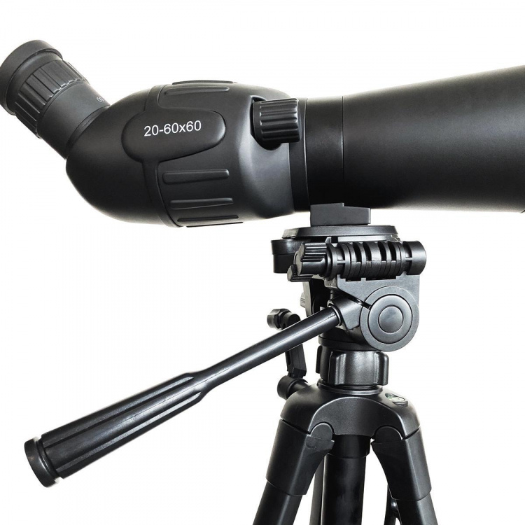 Nedis Spotting Scope | Magnification range: 20-60 | Objective lens diameter: 60 mm | Field of view: 38 m | Dioptric correction | Travel bag included | Black