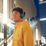 On-ear Bluetooth Hörlurar Blå