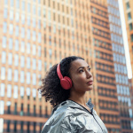 Philips On-ear Bluetooth Headphones Red