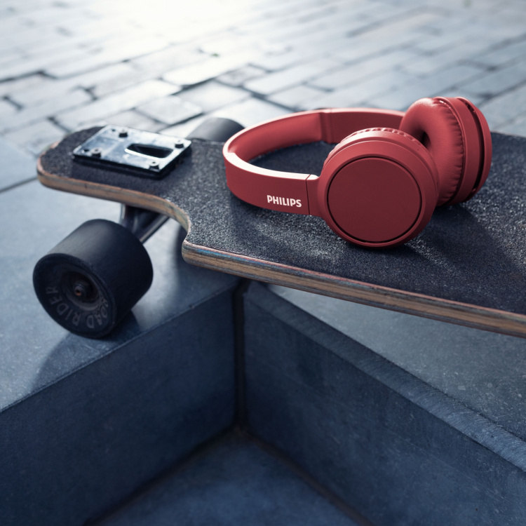 Philips On-ear Bluetooth Headphones Red