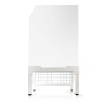 Nedis Stand for Washing Machine & Dryer | Wire basket | 200 kg | White