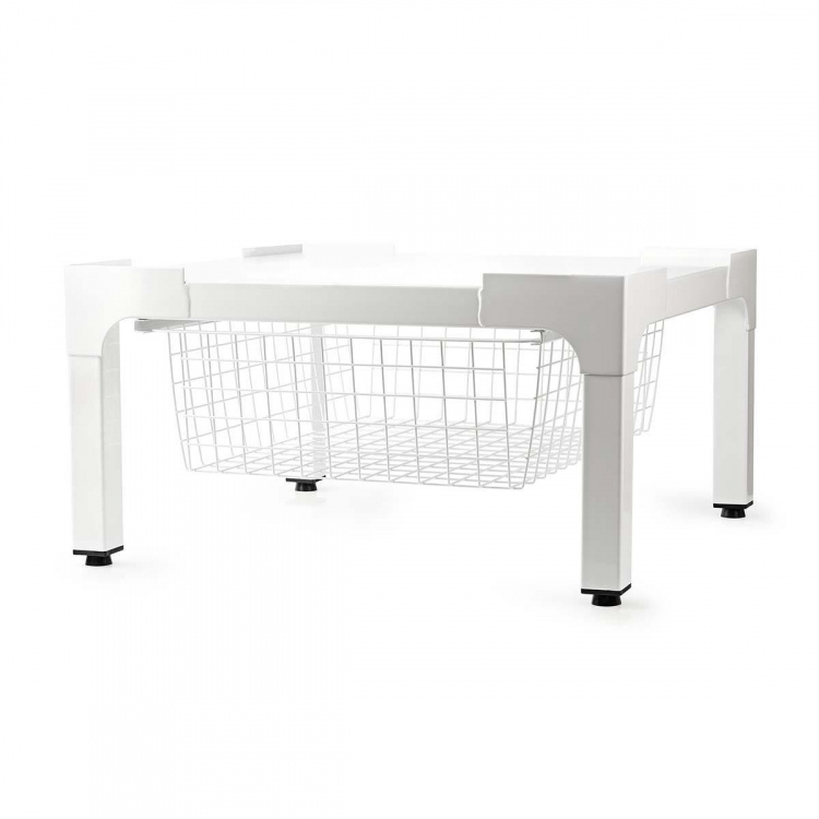 Nedis Stand for Washing Machine & Dryer | Wire basket | 200 kg | White
