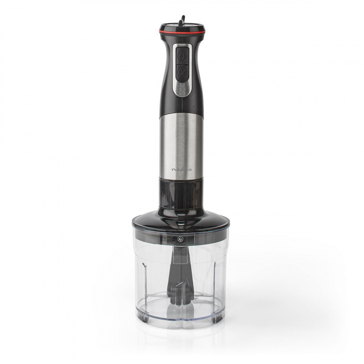 Nedis Hand Blender | 800 W | Speed settings: Variable Speed Control | Chopper | Aluminium / Black