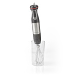 Nedis Hand Blender | 800 W | Speed settings: Variable Speed Control | Chopper | Aluminium / Black