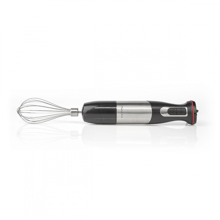 Nedis Hand Blender | 800 W | Speed settings: Variable Speed Control | Chopper | Aluminium / Black