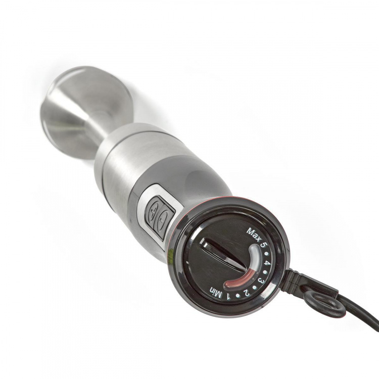 Nedis Hand Blender | 800 W | Speed settings: Variable Speed Control | Chopper | Aluminium / Black