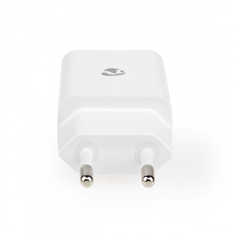 Nedis Wall Charger | Quick charge feature | 1x 2.4 A | Number of outputs: 1 | USB-A | Lightning 8-Pin (Loose) Cable | 1.00 m | Single Voltage Output | White